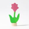 Steckfigur rosa Blume 3er Set