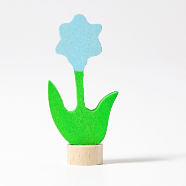 Steckfigur blaue Blume 3er Set