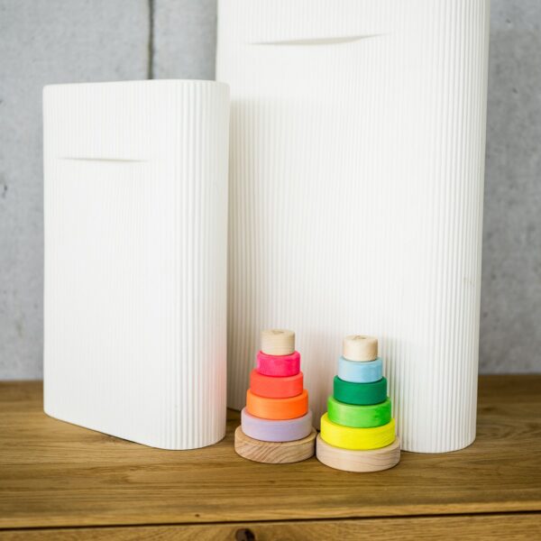 Kleiner Scheibenturm Neongrün – Bild 3