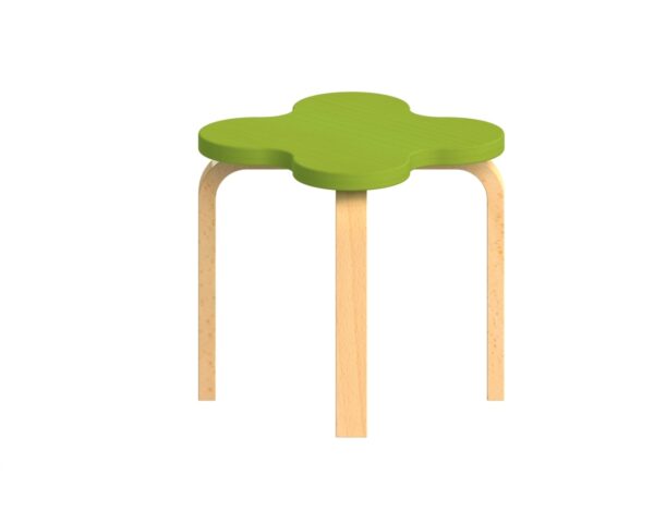 4-blättriger Kleeblatthocker – Bild 3