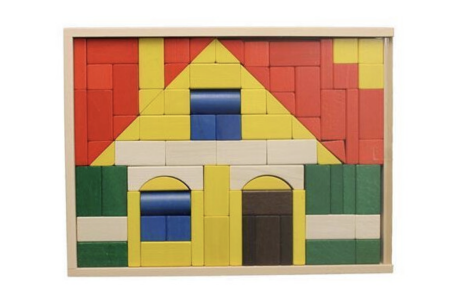 Baukasten Haus bunt, 41 Teile – Bild 2