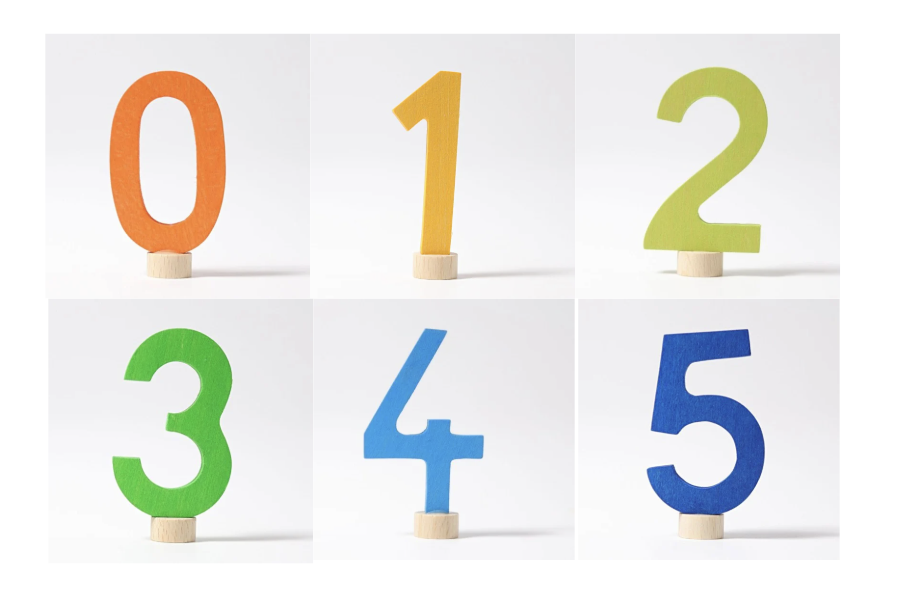 Zahlenstecker 0 - 5 Set