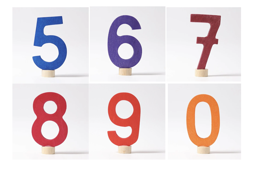 Zahlenstecker 5 - 9 und 0 Set