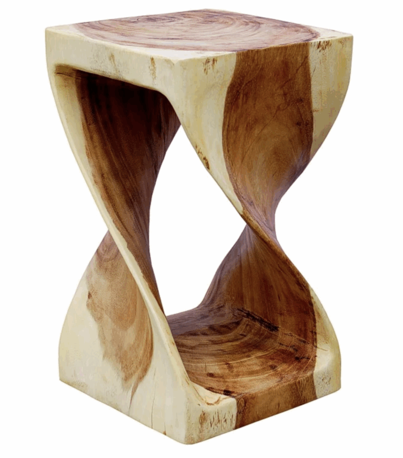 Hocker "2 Säulen gedreht" 2er Set