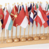 Montessori Flaggenständer mit Flaggen (Europa)