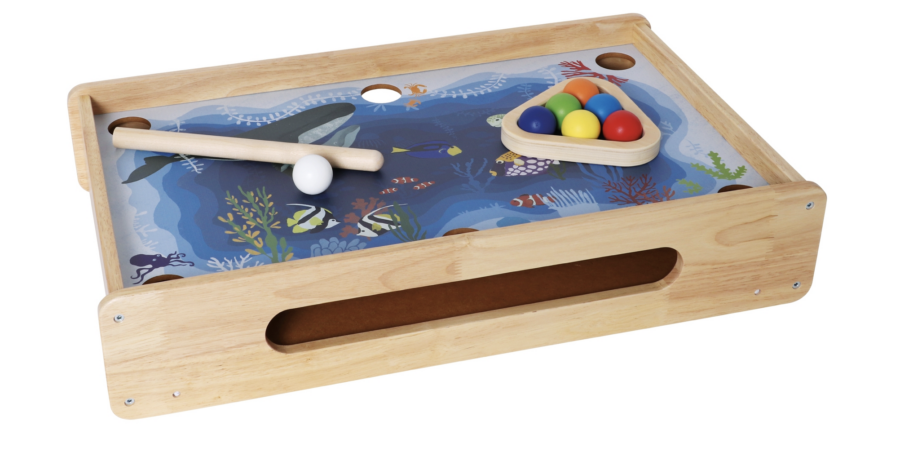 PINTOY 2 in 1 Billard und Puck Spiel