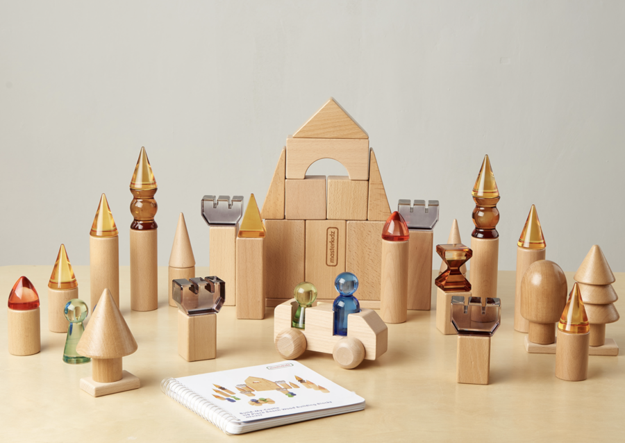 Build-My-Castle 119 Teile Transparent Acryl Holz – Bild 2