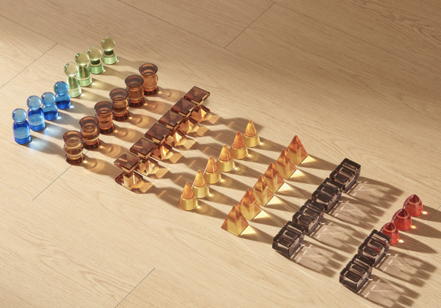 Build-My-Castle 119 Teile Transparent Acryl Holz – Bild 3