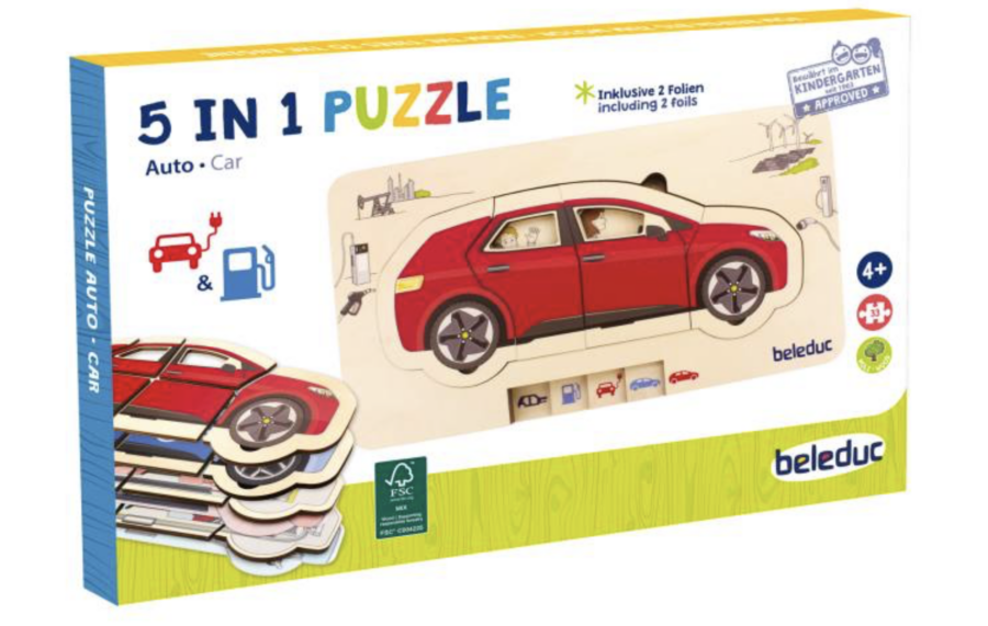 Lagen-Puzzle "Auto"