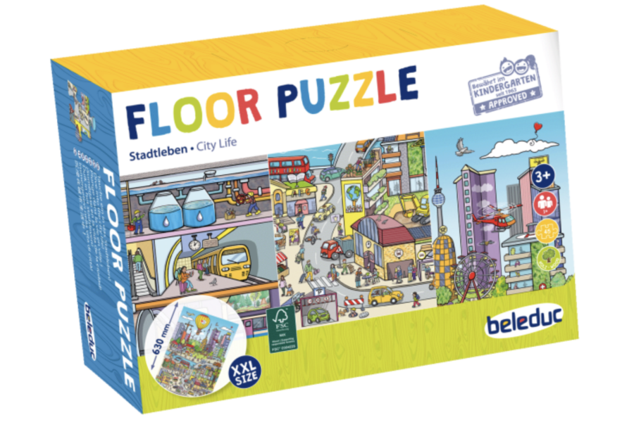 Bodenpuzzle "Stadtleben"