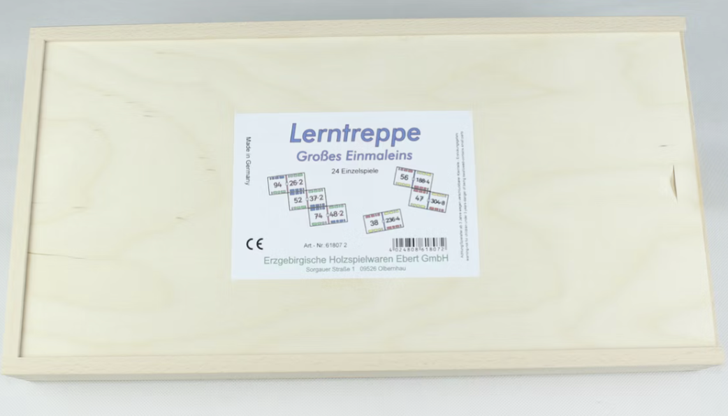 Lerntreppe Multiplikation, Klassensatz mit 24 Einzelspielen