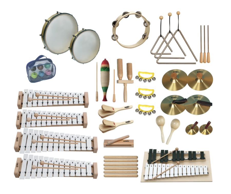 Goldon Instrumentenset 3 - Mix aus Metallophonen und Rhytmusinstrumenten