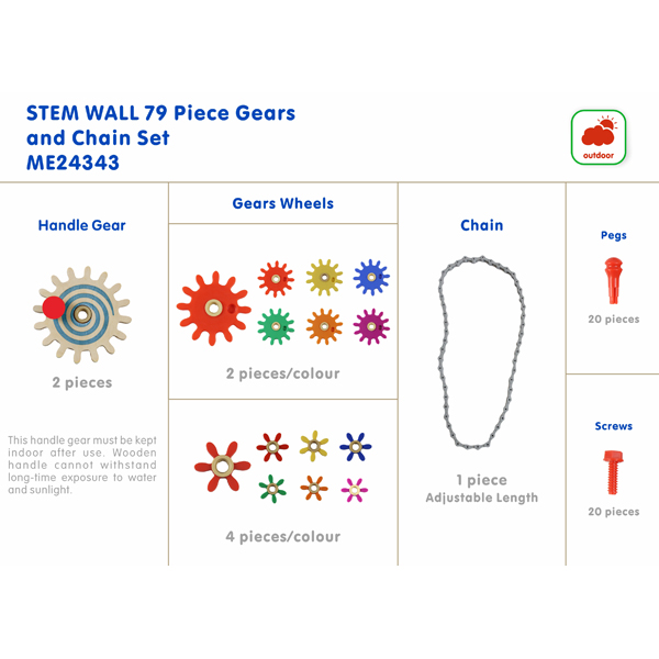 STEM Zubehör Zahnräder und Ketten 79-tlg