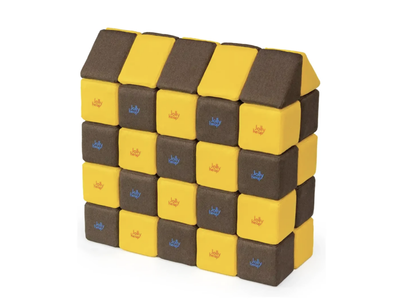 JollyHeap MEDIUM 50 – 50 magnetische Softbausteine für Kita & Kindergarten