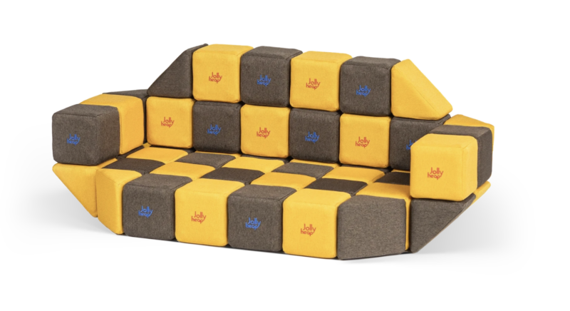 JollyHeap MEDIUM 50 – 50 magnetische Softbausteine für Kita & Kindergarten – Bild 2