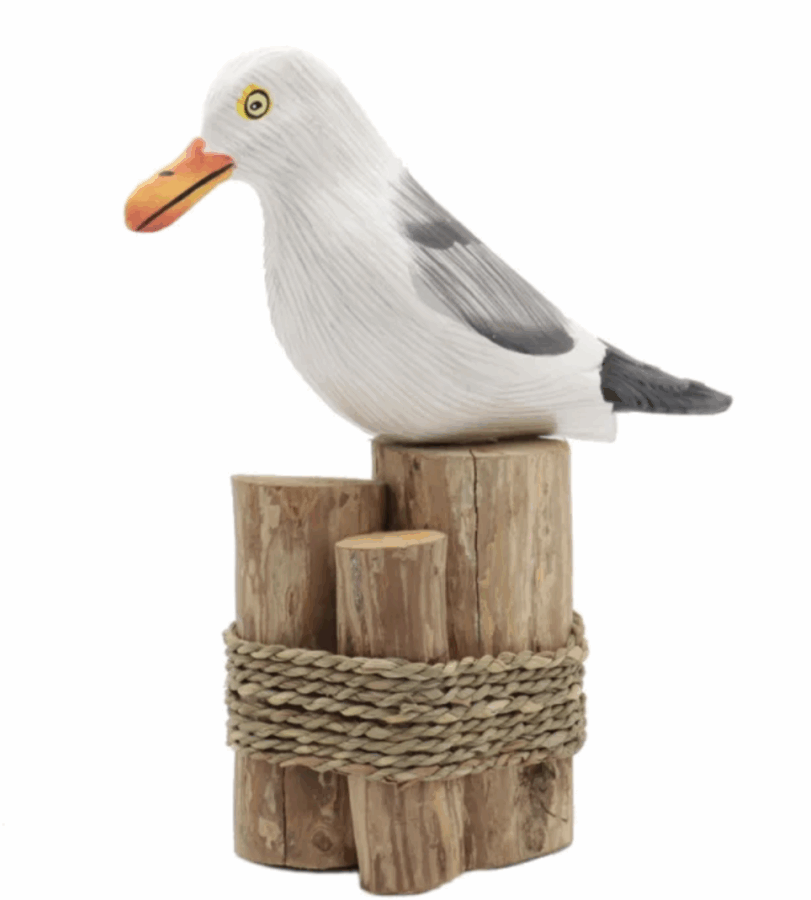 Möwe auf Dalbe 20 cm 6er Set