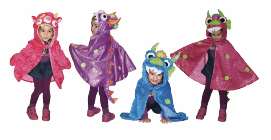 Kinderkostüm-Set,  "Monster" 4-tlg