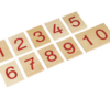 Montessori Satz Ziffern 1-10 auf Holzbrettchen