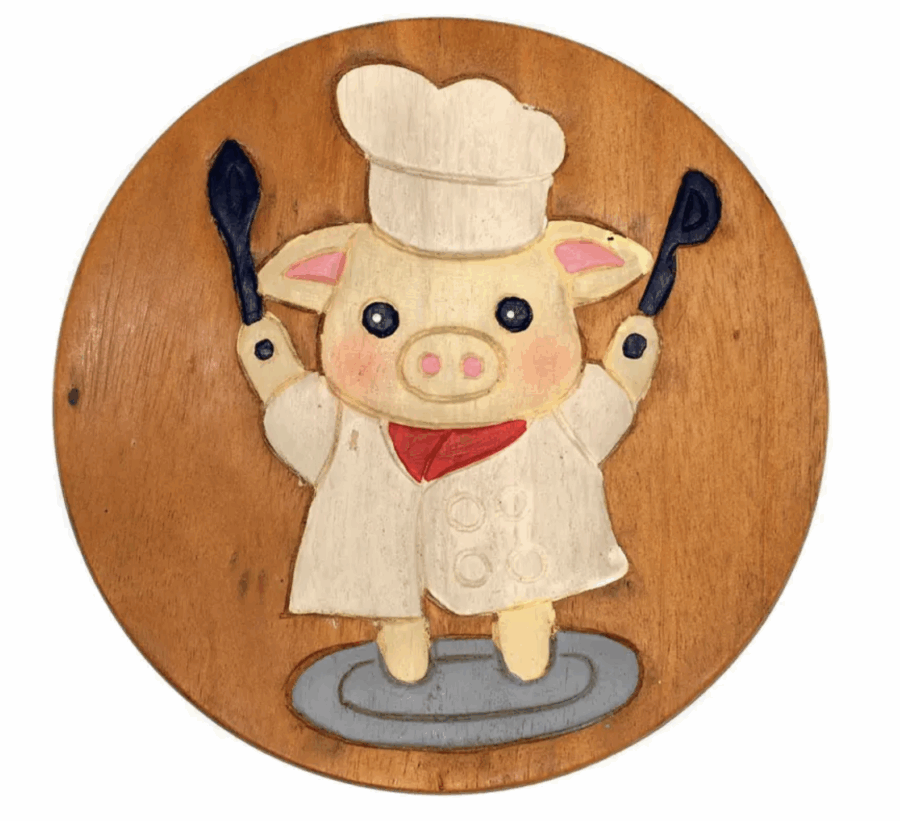 Kinderhocker Schweinchen "Koch" 6er Set – Bild 2