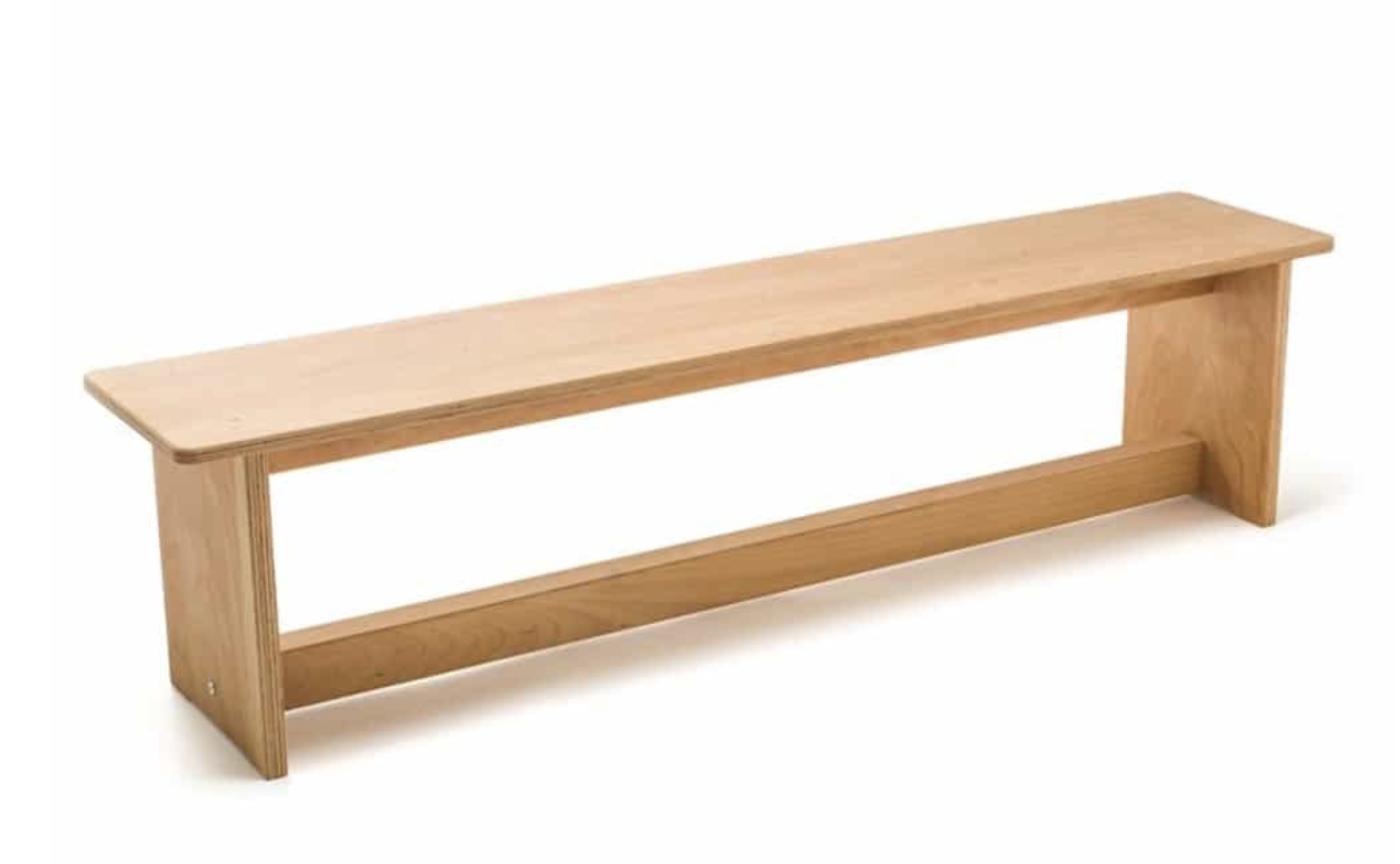 Sitzbank aus Buche, groß 150 cm