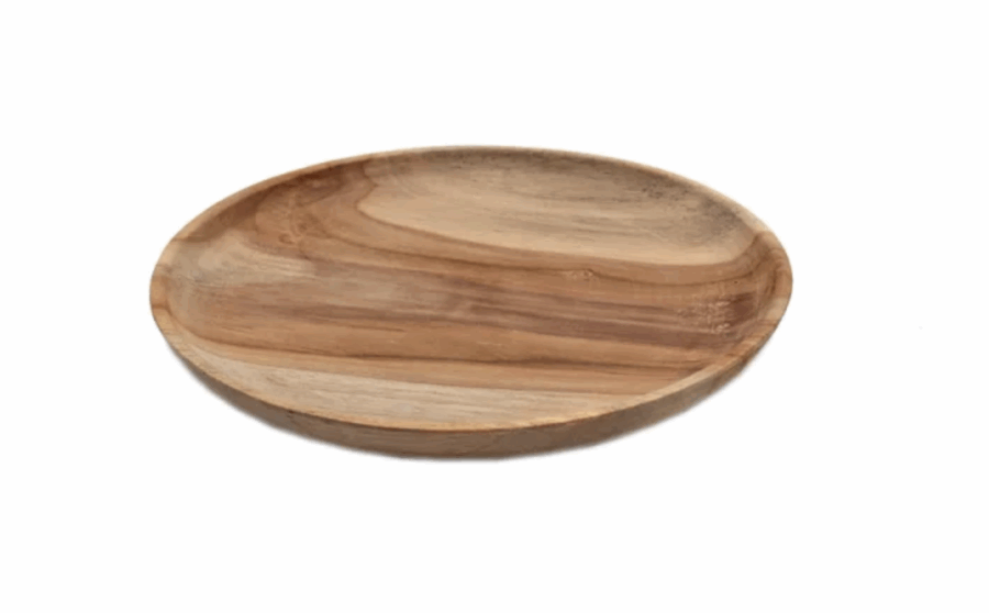 Teakholz - Teller Ø 15 cm 6er Set