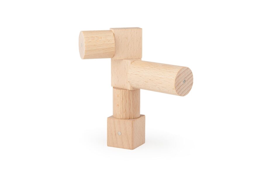 Magnet Bausteine, Kooglo Basic, Natur 50 Stück – Bild 5
